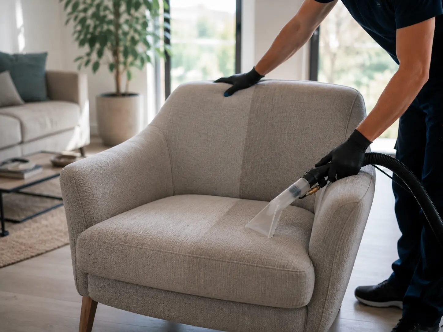 Nettoyage d'un fauteuil en tissu à Rennes